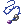 Ícone de Chicote de Ru Azul