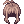 Ícone de Traje: Cabelo de Rabo de Cavalo (Preto)