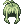 Ícone de Traje: Cabelo de Rabo de Cavalo (Verde)