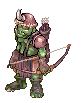 Visual de Arqueiro de Orc no cliente